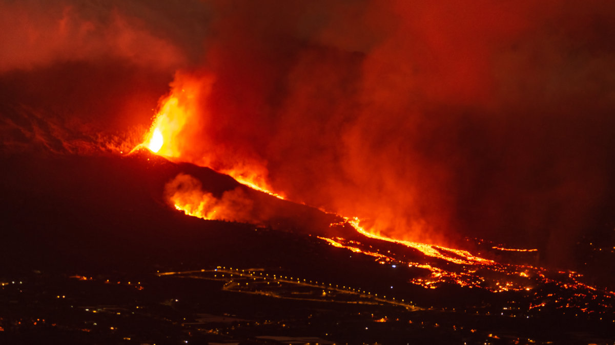 Kanári-szigetek vulkánkitörés 2021